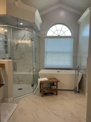 Contemporary Bathroom Renovation — Kitchen Remodeling project by AP Advanced Construction