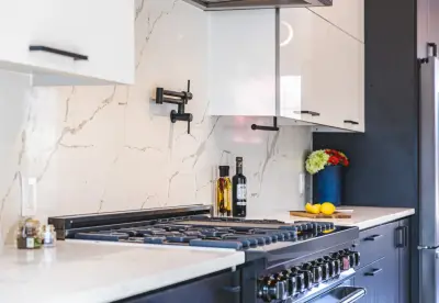 Contemporary Monochrome Kitchen in Fairfax, VA — Kitchen Remodeling project by UCS Kitchen Design