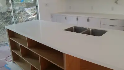 contemporary cabinetry and quartz countertops — Kitchen Remodeling project by California Kitchen Gallery