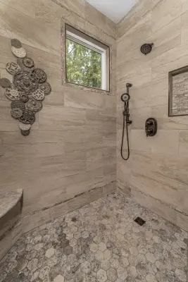 Transitional Bathroom — Kitchen Remodeling project by Welsh Construction, Inc.