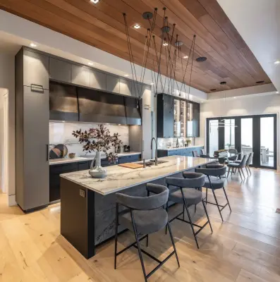 Contemporary Kitchen Design and Construction for New Builds — Kitchen Remodeling project by Edmond Kitchen & Bath LLC