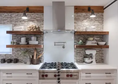 Contemporary Kitchen Featuring Reclaimed Wood Walls and Flooring — Kitchen Remodeling project by Hartert-Russell