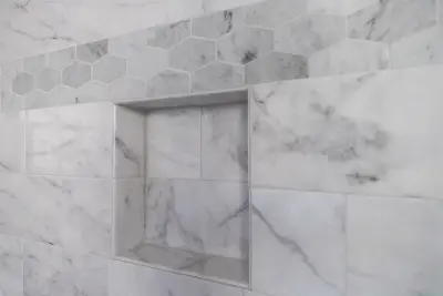 Contemporary Luxury Bathroom — Kitchen Remodeling project by The Kitchen And Bath People