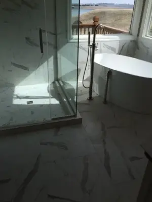 Contemporary shower enclosure — Kitchen Remodeling project by Master Bath Specialists