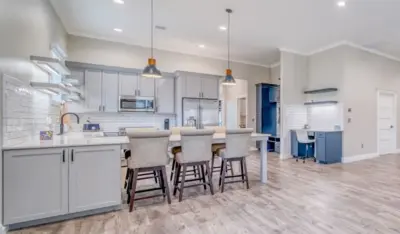 Classic and Clean Shop Apartment — Kitchen Remodeling project by Pixley Lumber, Co.