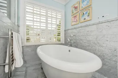 Myers Park Bathroom - Marble Transformation — Kitchen Remodeling project by Hopedale Builders, Inc.