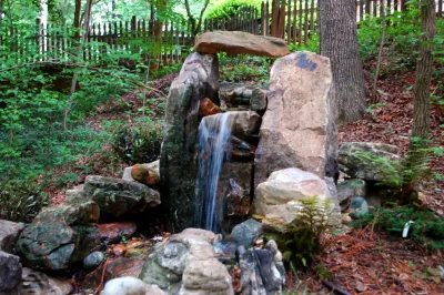 Outside Water Features — Landscape Design project by Vedic Gardens & Nursery, LLC