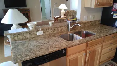 Hickory with Quartz Countertops — Kitchen Remodeling project by ACE Cabinet Center