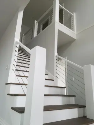 Updated cable railing — Kitchen Remodeling project by Trimtech LLC