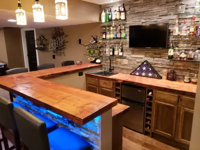 basement renovation — Custom Home Builders project by Empire Homes And Remodeling Inc.