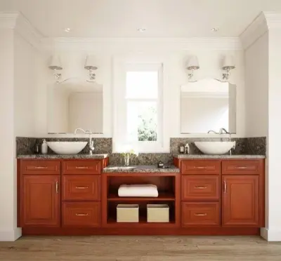 Restroom Storage Solutions — Custom Home Builders project by Elyod Construction