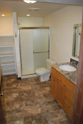 Meridian Multi-Level Bathroom Renovation — Custom Home Builders project by Property Rehab Solutions