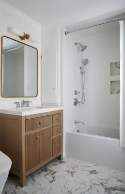 Restroom Remodeling — Custom Home Builders project by Woodland Partners Custom Builders