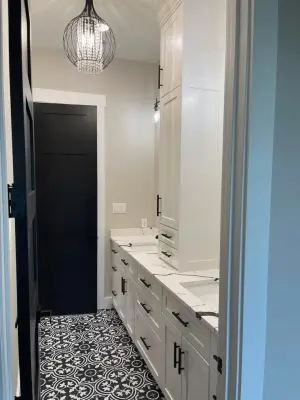 Restrooms — Custom Home Builders project by SilverBack Builders