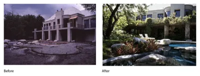 Before and After — Landscape Design project by W Garett Carlson, ASLA