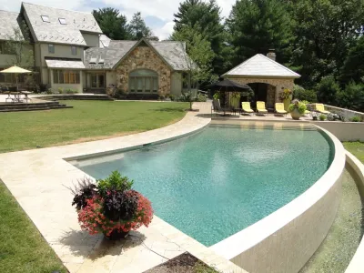 Infinity Edge Elements - Lower Merion, PA by Wallace Landscape Associates