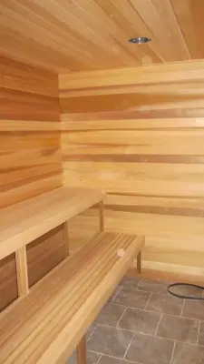 Cedar Steam Room — Custom Home Builders project by Ingrained Woodworking, Inc.