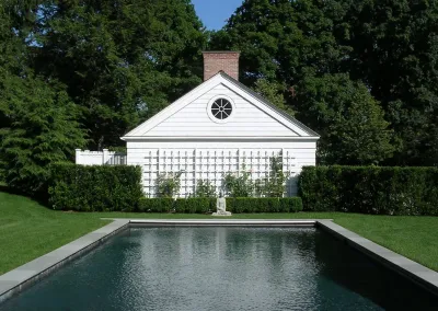 Classic Colonial — Landscape Design project by Wesley Stout Associates in Westport