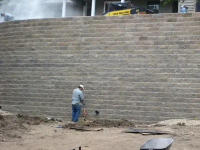Retaining Walls — Landscape Design project by Whispering Hills Garden & Landscape Design Center