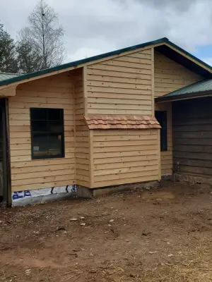 Chimney and Siding Renovation — Custom Home Builders project by Built Solid Construction & Plumbing, LLC
