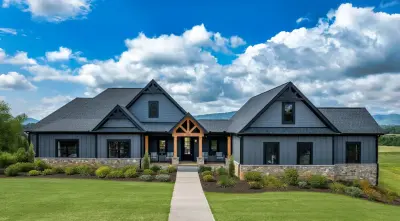 Chimney Rock Contemporary Hill Country: Asheville, NC — Custom Home Builders project by Schumacher Homes