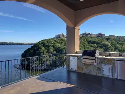 Sunrise Over the Cliff - Possum Kingdom Lake by Anderson Fine Homes