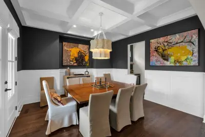 Vibrant Hued Dining Space — Custom Home Builders project by Southern Hills Construction