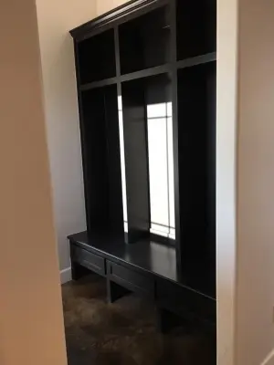 Tailored Mudroom Design — Custom Home Builders project by GarrettMaplesHomes