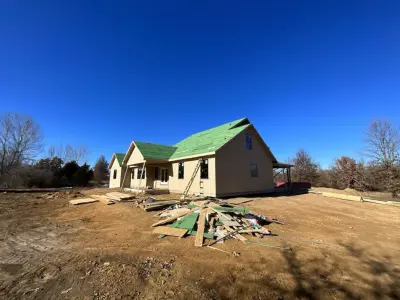 Custom Farmhouse Construction on 40 Acres | Ongoing — Custom Home Builders project by Top Shelf Home Builders