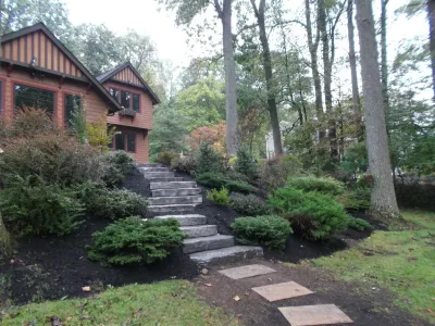 Mendham Bluestone Patios — Landscape Design project by Z.O. Landscaping in Mendham