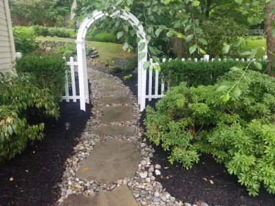 Garden pathway — Landscape Design project by Z.O. Landscaping in Maplewood