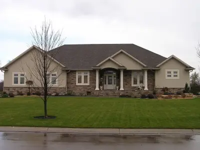 Graceful Facades — Custom Home Builders project by RV Construction