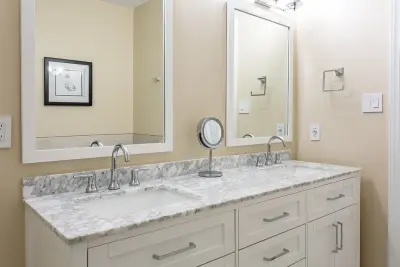 Sophisticated Main Bathroom — Custom Home Builders project by Vmax LLC