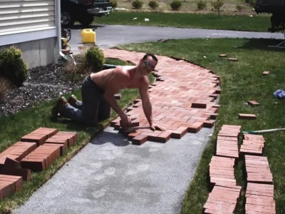 Kingston Walkway — Landscape Construction project by 1-877-lawn-crew in Kingston