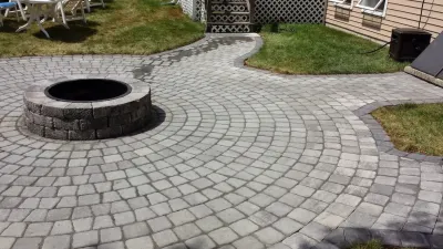 Hingham patio and fire pit by 1-877-lawn-crew