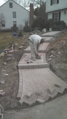 Hingham Walkway — Landscape Construction project by 1-877-lawn-crew in Hingham