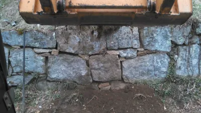 Historic Bradford House Wall Repair — Landscape Construction project by 1-877-lawn-crew in Kingston