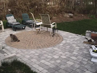 Braintree patio — Landscape Construction project by 1-877-lawn-crew
