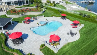 Riverside Luxury - Pool House — Custom Home Builders project by Baine Contracting, Inc.