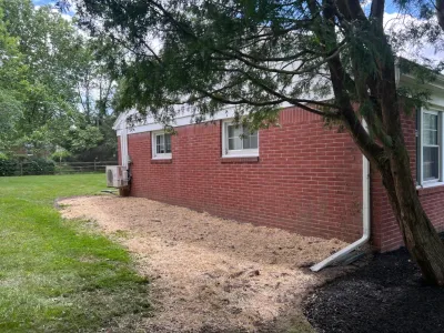 Replace Failing Retaining Wall & Aggressive Landscaping & Overgrowth Cleanup — Landscape Construction project by A+ Equipment Services And Excavation in Perrysburg