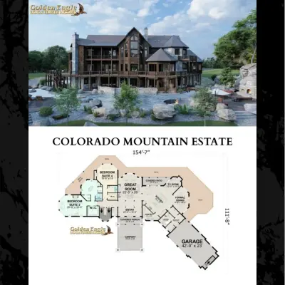 Layout Designs — Custom Home Builders project by Golden Eagle Log & Timber Homes