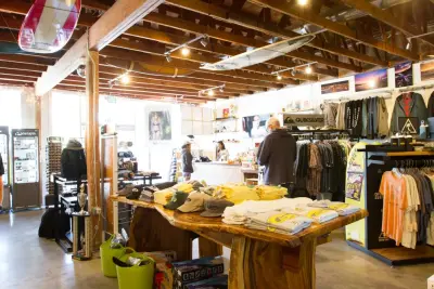 Freeline Surf Store — Custom Home Builders project by Santa Cruz Green Builders