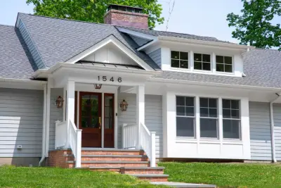 Inviting Exterior and Spacious Living Area — Custom Home Builders project by Baine Contracting, Inc.