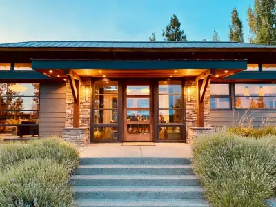Exterior Remodel of Front Entry — Custom Home Builders project by Bend Craftsmen Company LLC