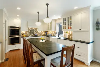 Greenwich Kitchen and Bar — Custom Home Builders project by Michaelson Homes LLC