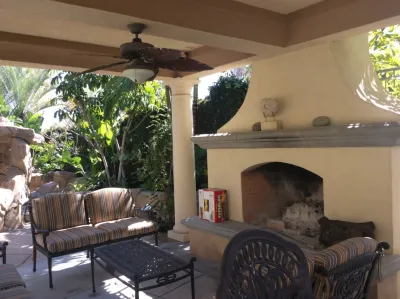 Poolside garden — Landscape Construction project by Alford's English Gardens Inc in Brea