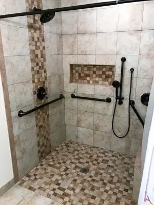 Accessible Bathroom and Shower for Individuals with Disabilities — Custom Home Builders project by HomeStar Renovations
