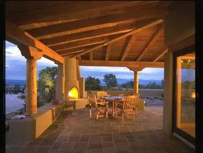 High Desert Pool Complex in Santa Fe — Custom Home Builders project by Prull Custom Builders