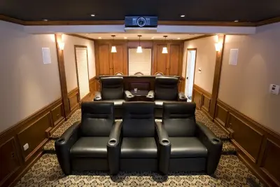 Residential Cinemas — Custom Home Builders project by James Falisi & Son Building Contractors Inc.