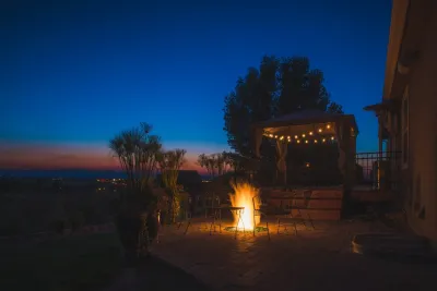Paver Patio & In-Ground Gas Fire Pit by All Terrain Landscaping